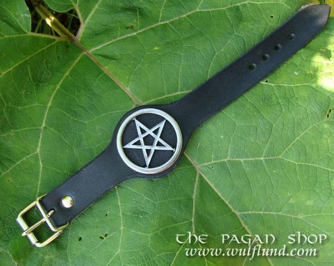 PENTAGRAM, KOŽENÝ NÁRAMEK