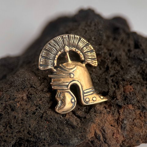 CENTURION, ŘÍMSKÁ PŘILBA, PŘÍVĚŠEK BRONZ