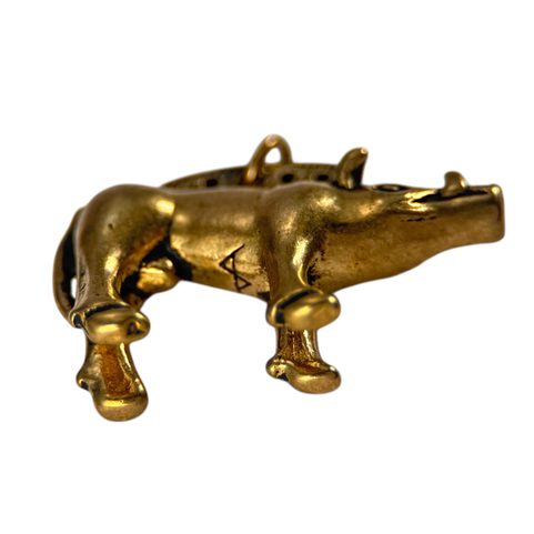 KELTSKÝ KANEC Z BIBRACTE, AMULET, BRONZ