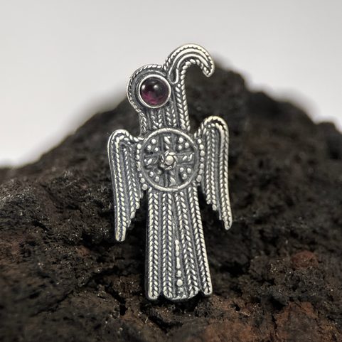 ANGLO-SASKÁ ORLICE, RANĚ STŘEDOVĚKÝ STŘÍBRNÝ PŘÍVĚSEK, AG 925