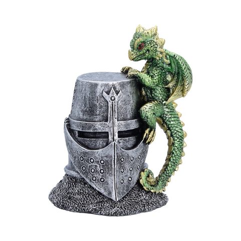 FIGURKA STŘEDOVĚKÁ PŘILBA A DRAK 12CM