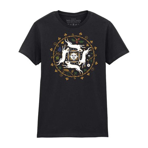 DAMEN T-SHIRT RAD DES JAHRES, MITTELALTERLICHE HASEN