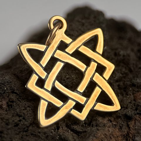 HVĚZDA SVAROGA, SLOVANSKÝ AMULET, BRONZ