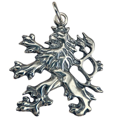 ČESKÝ LEV, STŘÍBRNÝ PŘÍVĚSEK, AG 925