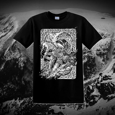RAGNARÖK, SEVERSKÉ ČERNOBÍLÉ TRIČKO