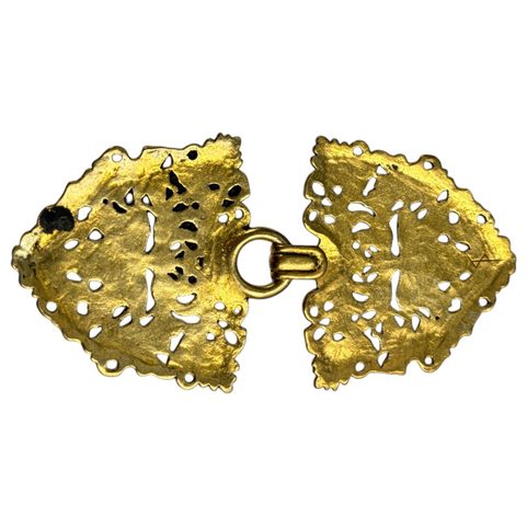 ZELENÝ MUŽ, BROŽ NA PLÁŠŤ, BRONZ