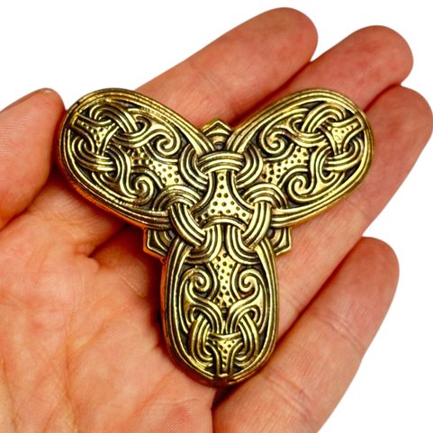 TROJLÍSTKOVÁ BROŽ, VIKINGSKÁ, BRONZ