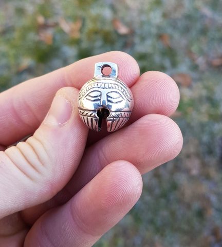 ROLNIČKA, STŘÍBRNÝ PŘÍVĚSEK, RANÝ STŘEDOVĚK, AG 925