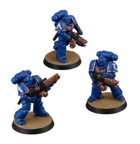 WARHAMMER 40K SPACE MARINES: INFERNUS MARINES + PAINTS SET