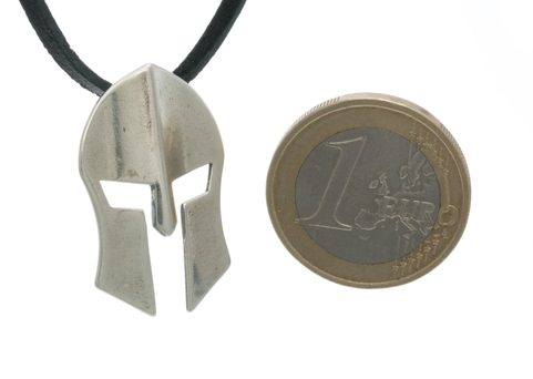 SPARTSKÁ PŘILBA, STŘÍBRNÝ PŘÍVĚSEK, AG 925