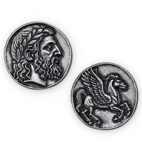 STAROVĚKÝ ŘECKÝ STATÉR S PEGASEM, PANTICAPAEUM, REPLIKA