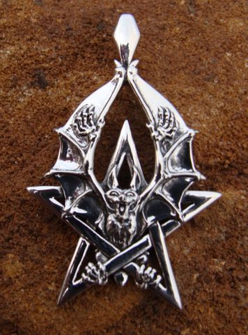 NETOPÝŘÍ PENTAGRAM, PŘÍVĚŠEK, AG 925