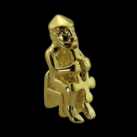 SEDÍCÍ THOR, PŘÍVĚŠEK, AKUREYRI, ISLAND, 10 ST., 14K ZLATO