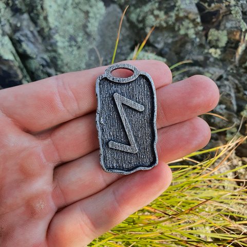IHWAZ - RUNOVÝ AMULET, ZINEK