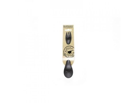 KUPILKA KUKSA 370 ML VELKÁ + ŠPORKOVÁ VIDLIČKA LŽÍCE  205 SET - KELO (ČERNÁ)