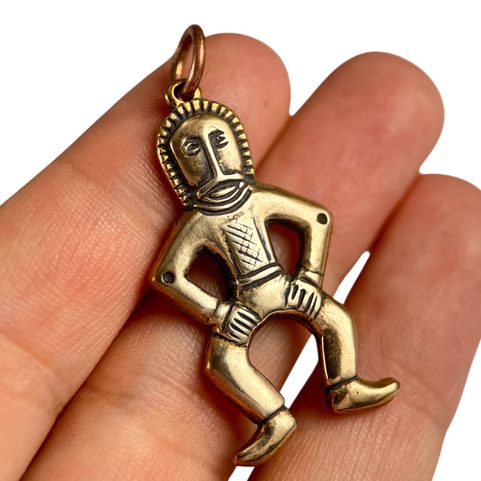 MUŽ Z POKLADU MARTYNIVKA, BRONZ, PŘÍVĚŠEK