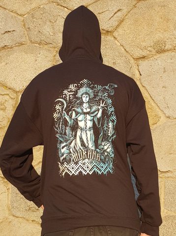MORANA, MIKINA NA ZIP S KAPUCÍ