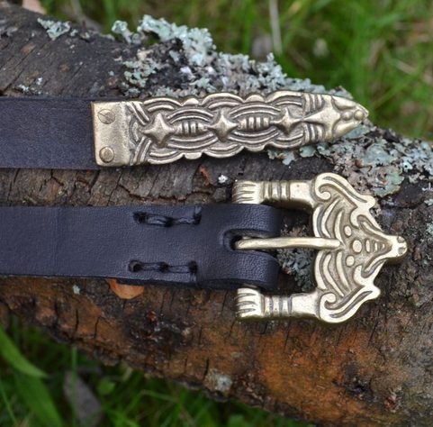 BORRE, VIKINGSKÝ OPASEK, ČERNÝ