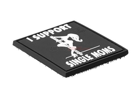 I SUPPORT SINGLE MUMS RUBBER PATCH NÁŠIVKA