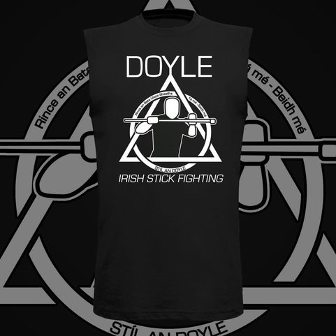 DOYLE STYLE, IRISH STICK FIGHTING, ČERNÉ TÍLKO