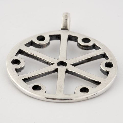 GROMOVITI, HROMOVÉ SYMBOLY, SLOVANSKÝ STŘÍBRNÝ PŘÍVĚSEK, AG 925