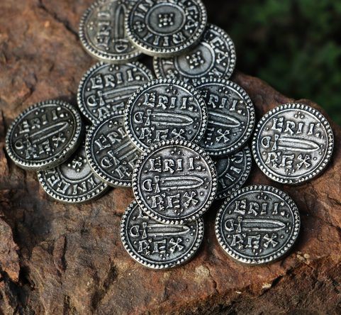 ERIC BLOODAXE, NORTHUMBIRA, 952 REPLIKA VIKINSKÉ MINCE, ZINEK