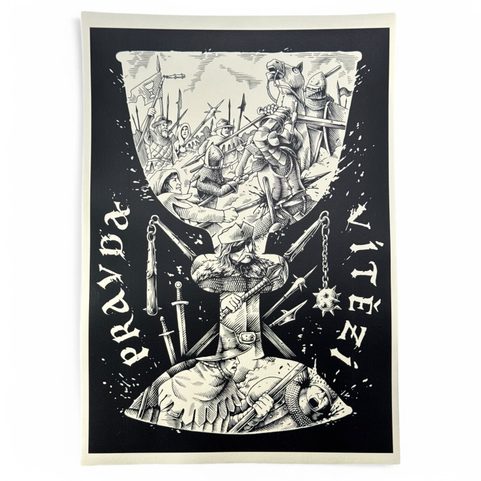 HUSITSKÝ KALICH, RUČNÍ PAPÍR, A3