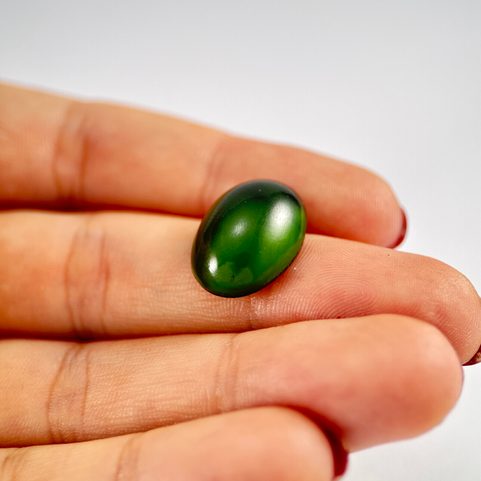 KABOŠON SKLO 18X3 MM ZELENÁ