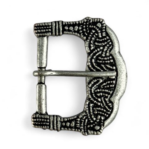 PŘEZKA NA OPASEK, GOKSTAD, NORSKO, STAROSTŘÍBRO, SLITINA ZINKU