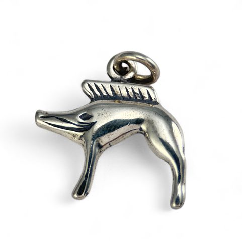 KELTSKÝ KANEC, NEUVY-EN-SULLIAS, STŘÍBRNÝ PŘÍVĚSEK, AG 925