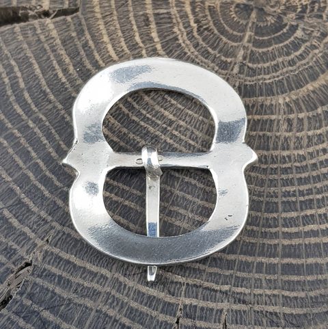 STŘEDOVĚKÁ STŘÍBRNÁ SPONA NA ŘEMENY, AG 925