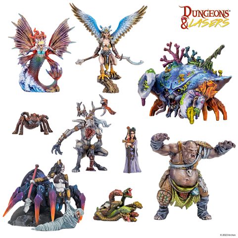 DUNGEONS & LASERS: FANTASY MINIATURES SET - EVEN MORE COMPANIONS FOR YOUR ADVENTURE!