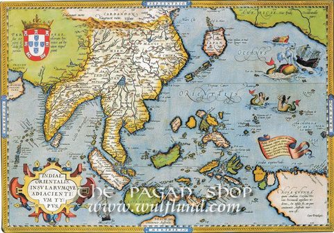 INDIE 1545, HISTORICKÁ MAPA, FAKSIMILE