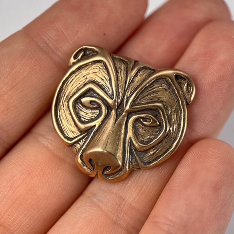 URSUS, MEDVĚD, PŘÍVĚŠEK, BRONZ