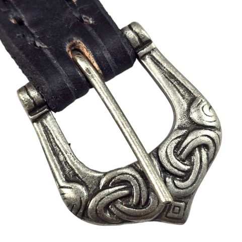 KOŽENÝ VIKINGSKÝ OPASEK BORRE, ČERNÝ