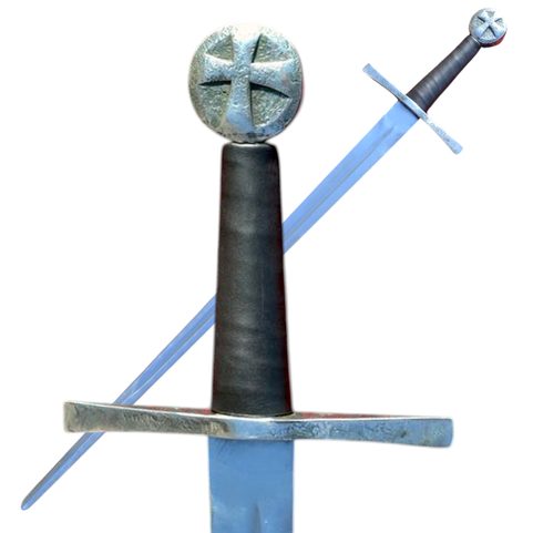 HARTWIG, JEDNORUČNÍ KŘIŽÁCKÝ MEČ S KŘÍZEM PRO HISTORICKÝ ŠERM