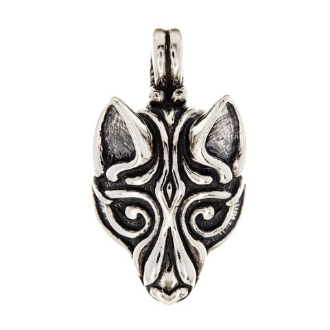 VLK FENRIR, STŘÍBRNÝ PŘÍVĚSEK, VIKINSKÝ VÝTVARNÝ STYL, AG 925, 16 G