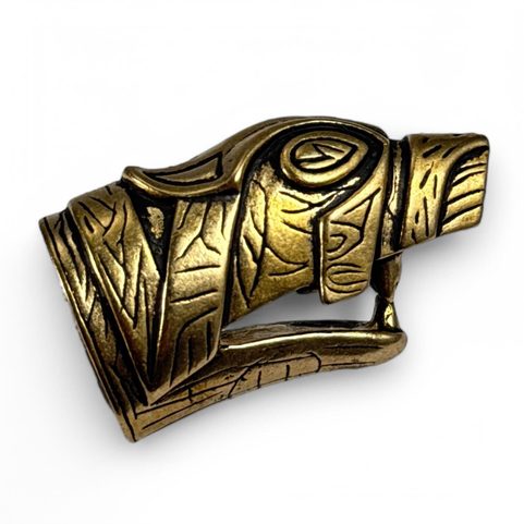 KONCOVKA VIKINGSKÉHO NOŽE WOLIN, BRONZ