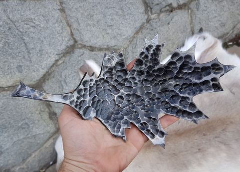 DUB ČERVENÝ, KOVANÁ MISKA