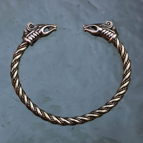 DREKI, VIKINGSKÝ DRAK, NÁRAMEK, MOSAZ