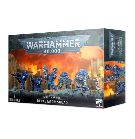 WARHAMMER 40K SPACE MARINES DEVASTATOR SQUAD