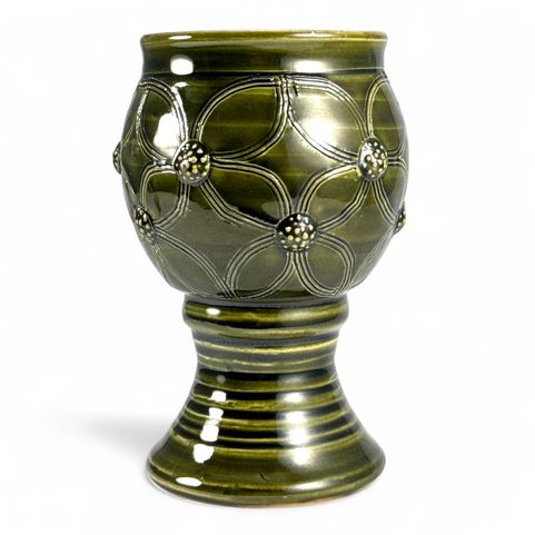 ČÍŠE - ZELENÁ GLAZURA 0,25 L, 14 CM