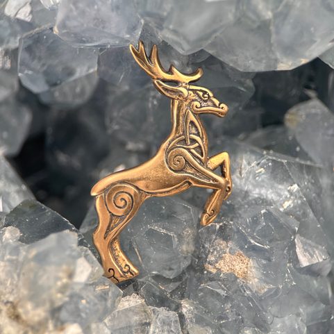KELTSKÝ JELEN, PŘÍVĚŠEK, BRONZ