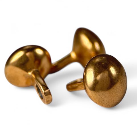 VIKINSKÝ KNOFLÍK, BIRKA, ŠVÉDSKO BRONZ - HLADKÝ
