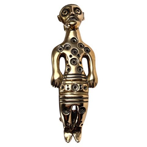 KELTSKÁ BRONZOVÁ SPONA, FIBULA, POSTAVA, REPLIKA