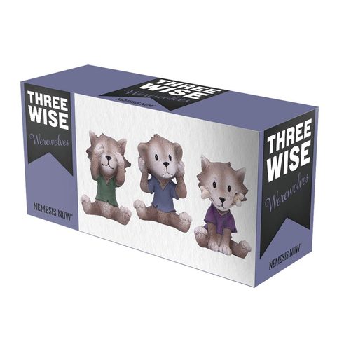 THREE WISE WEREWOLVES, FIGURKY - NEVIDÍM, NEMLUVÍM, NESLYŠÍM