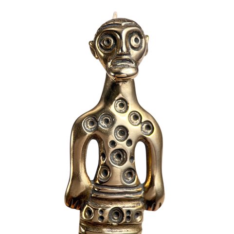 KELTSKÁ BRONZOVÁ SPONA, FIBULA, POSTAVA, REPLIKA