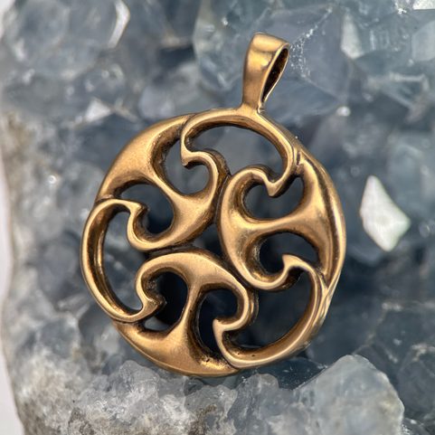 KELTSKÝ TALISMAN ŽIVOTA, REPLIKA NÁLEZU PATRNĚ Z GALIE, BRONZ