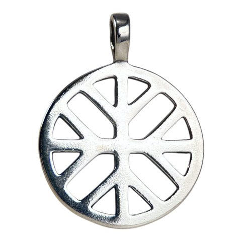 SLUNEČNÍ KŘÍŽ A POSVÁTNÝ STROM, STŘÍBRNÝ PŘÍVĚSEK, AG 925