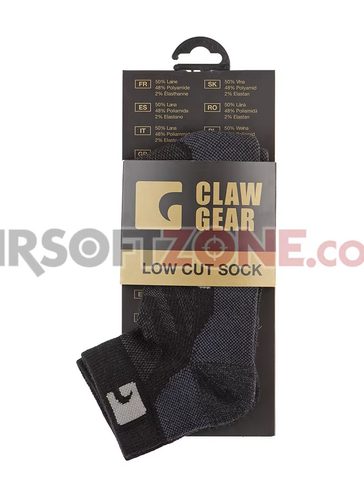 VOJENSKÉ MERINO PONOŽKY CLAWGEAR LOW CUT 42-44 BLACK